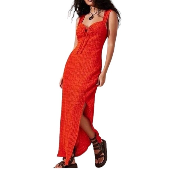 Free People Dresses & Skirts - NWOT Free People Eleni Beach Bodycon Maxi Dress In Orange